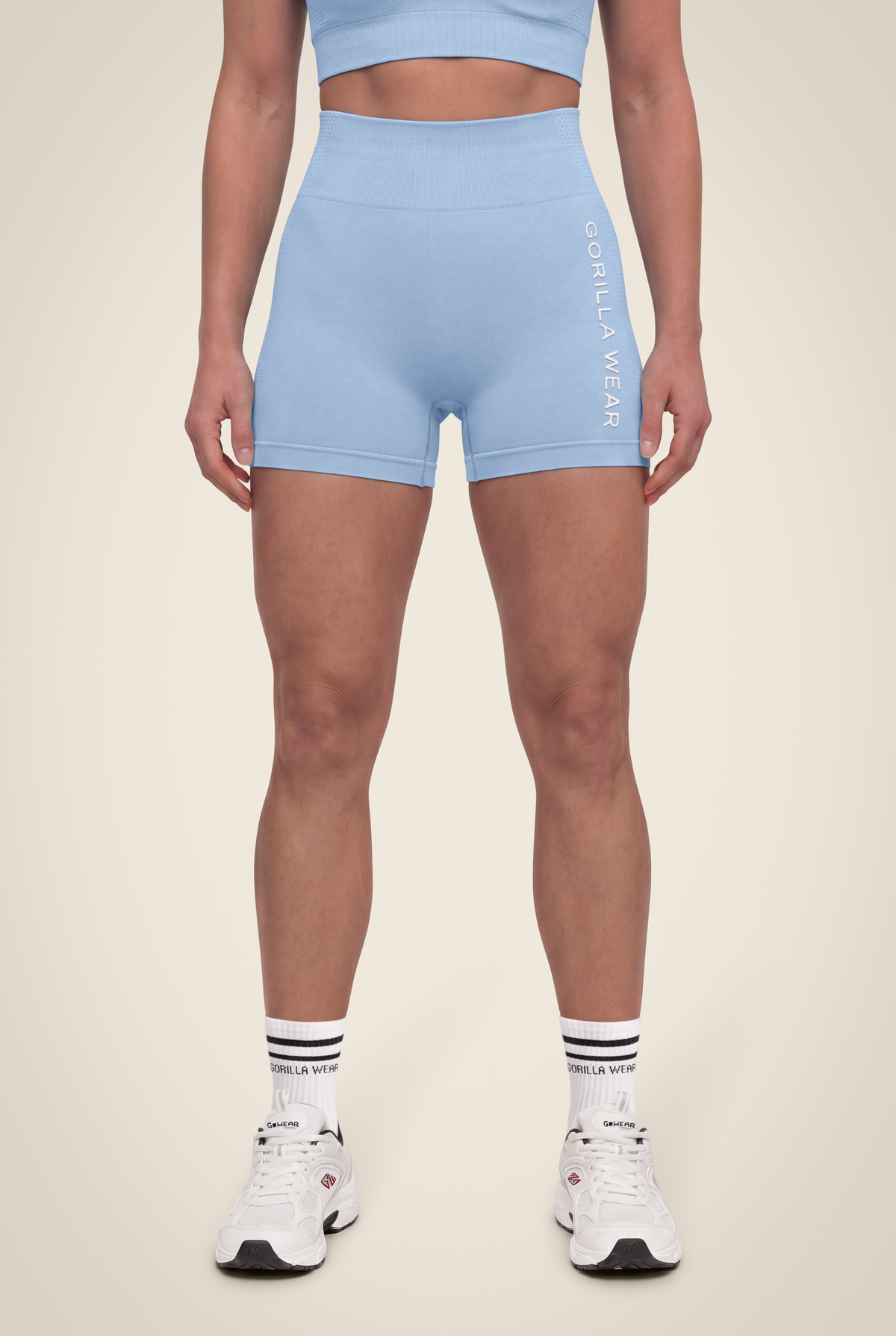Selah Seamless Shorts | Light Blue