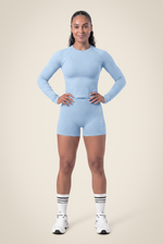 Selah Seamless Shorts | Light Blue