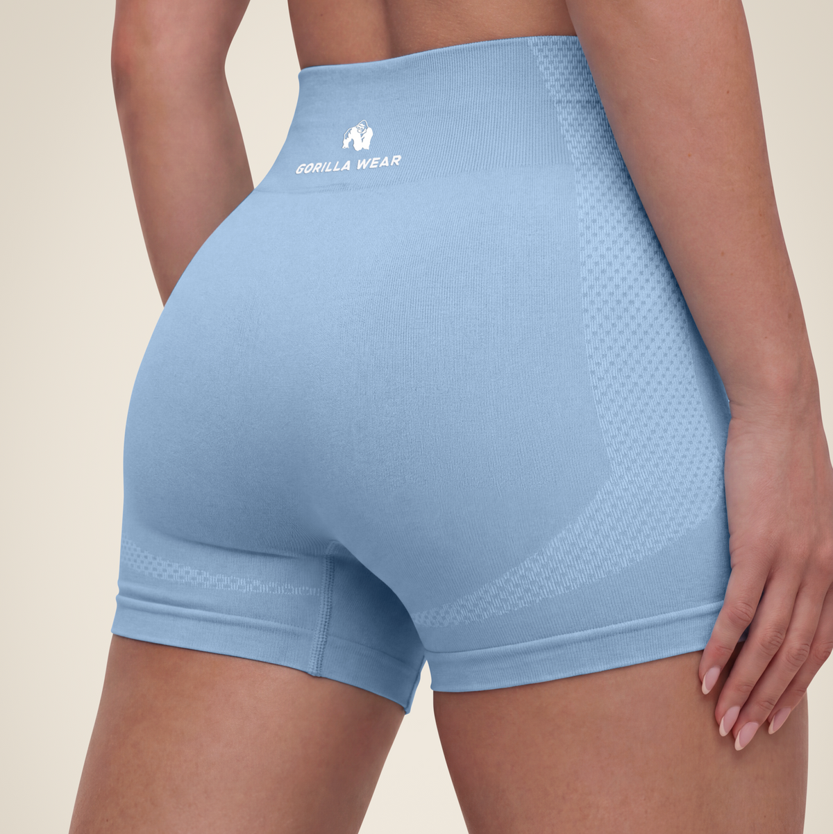 Selah Seamless Shorts | Light Blue