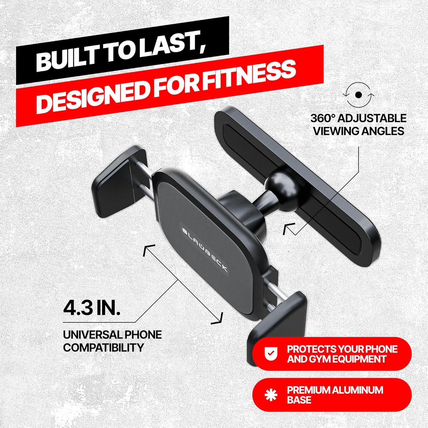 BLAUBECK Magnetic Gym Phone Holder | Secure Mount for Gym & Golf
