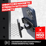 BLAUBECK Magnetic Gym Phone Holder | Secure Mount for Gym & Golf