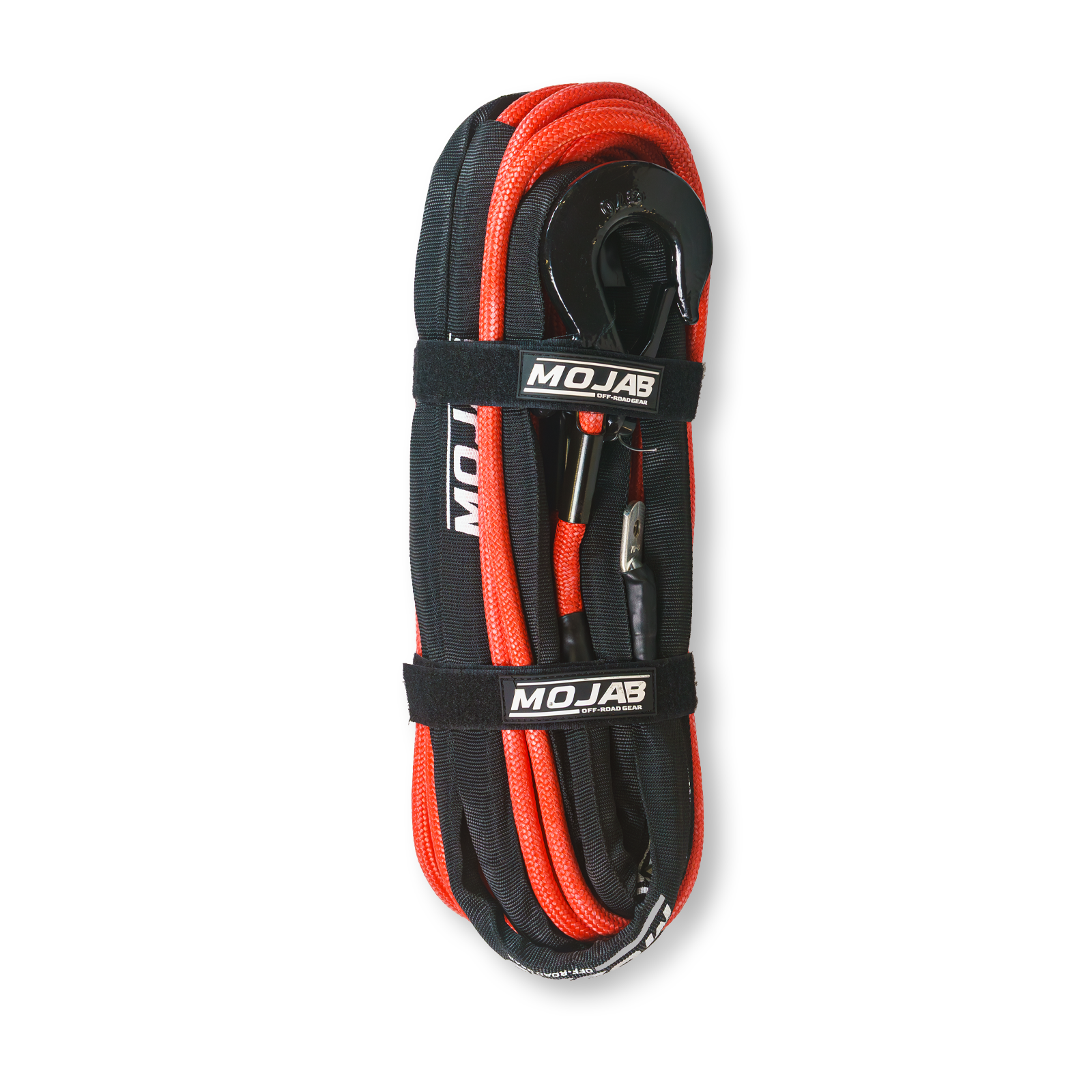 3/8'' x 85' Double Braided Winch Rope with Removable Forged Winch Hook