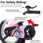 16" Sporty Kids Bike with Training Wheels and Stand Adjustable Saddle | Aged 4-8 Years (Tall Height 41-46")