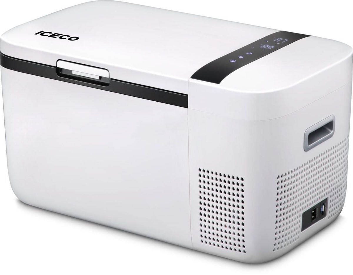GO20 Dual Zone 12V Portable Freezer | White | ICECO | 20 LT