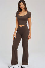 The Sizzle T-Shirt Flared Leggings | 2-Piece Set