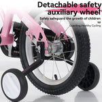 16" Sporty Kids Bike with Training Wheels and Stand Adjustable Saddle | Aged 4-8 Years (Tall Height 41-46")
