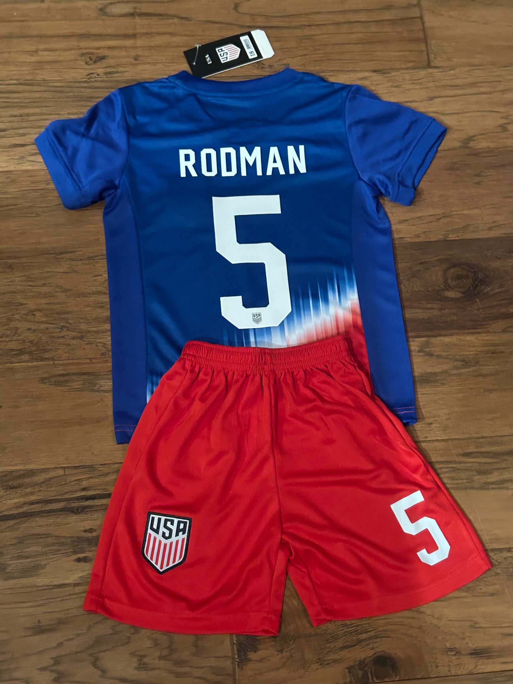 Trinity Rodman USA Kids Soccer Jersey Set | Toddler & Youth Sizing