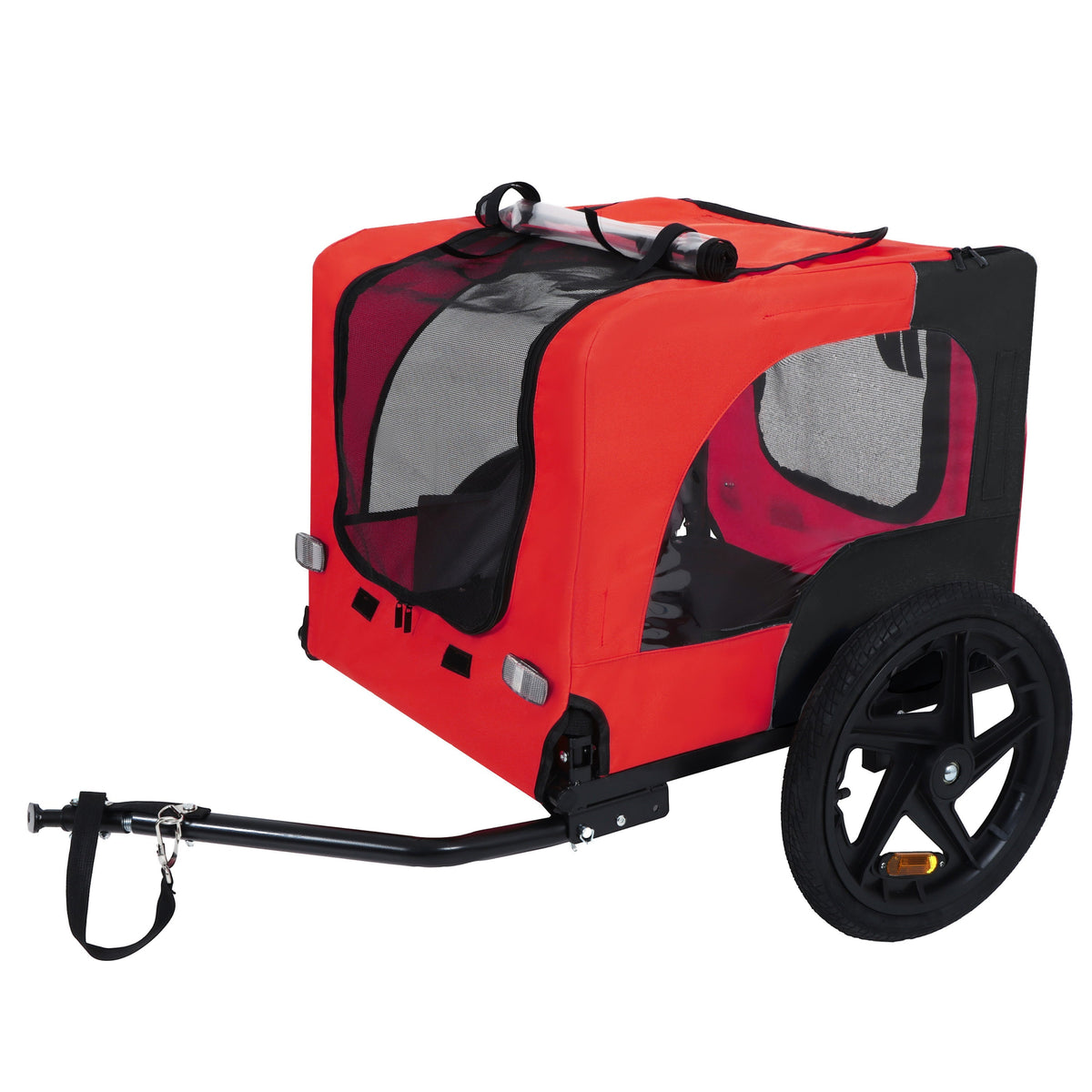 Pet Bike Trailer with Foldable Steel Frame | Small & Medium Pets