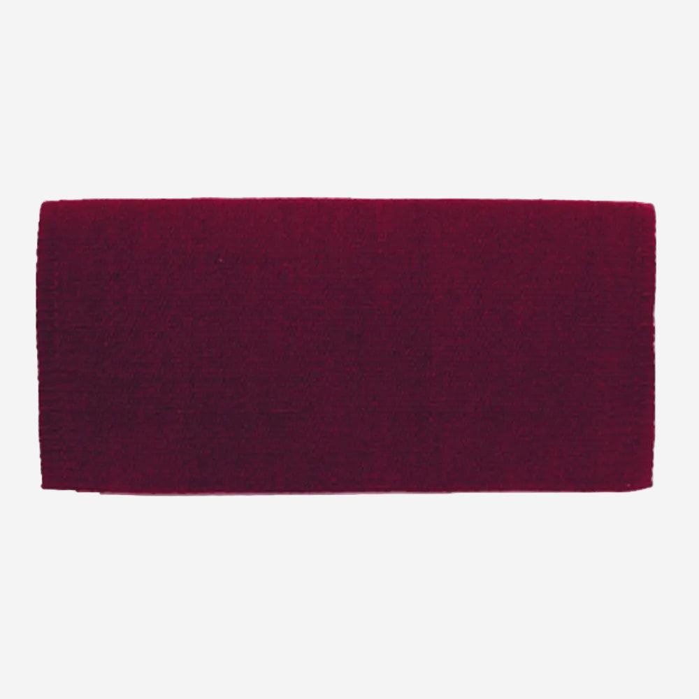 San Juan Solid Burgundy 36x34 New Zealand Wool Saddle Blanket BURGUNDY | 1314-22