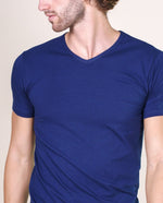BASIC COTTON Free Spirit Premium Quality Cotton Men's V - Neck T-Shir | Proudly Made in Italy (985)