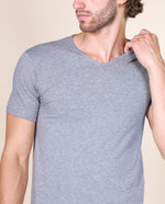 BASIC COTTON Free Spirit Premium Quality Cotton Men's V - Neck T-Shir | Proudly Made in Italy (985)