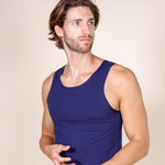 BASIC COTTON Free Spirit Premium Quality Cotton Men's Muscle Tank Top | Proudly Made in Italy (987)