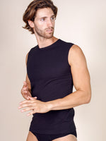 BASIC COTTON Free Spirit Premium Quality Cotton Men's Sleeveless Tank Top | Proudly Made in Italy (988)