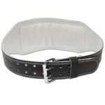 Gorilla Wear 6 Inch Padded Leather Lifting Belt | Black/Gold