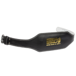 Gorilla Wear 6 Inch Padded Leather Lifting Belt | Black/Gold