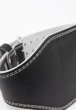 GW 6" Padded Leather Lifting Belt | Black/Black
