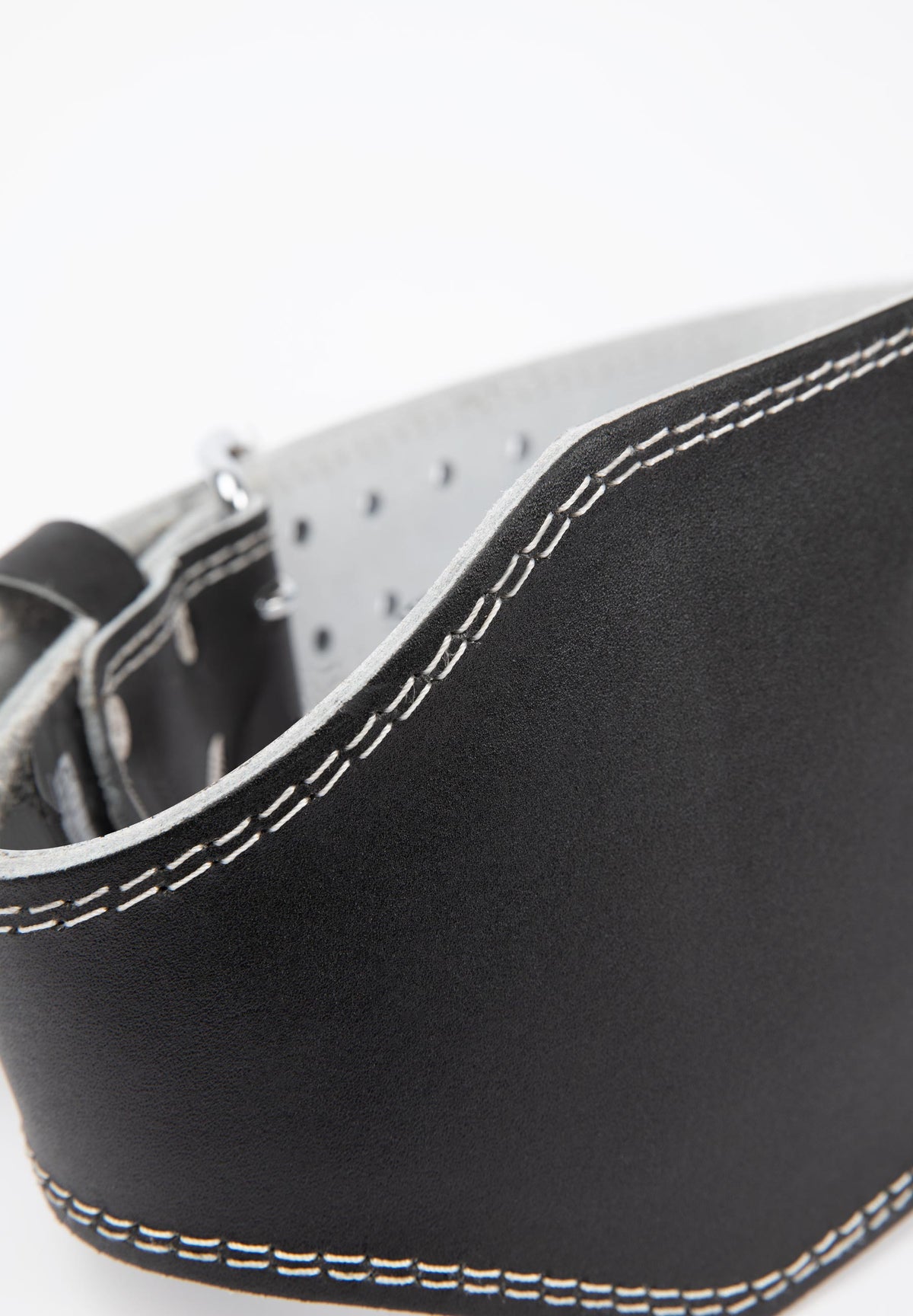 GW 6" Padded Leather Lifting Belt | Black/Black
