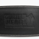 GW 6" Padded Leather Lifting Belt | Black/Black