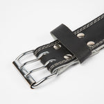 GW 6" Padded Leather Lifting Belt | Black/Black