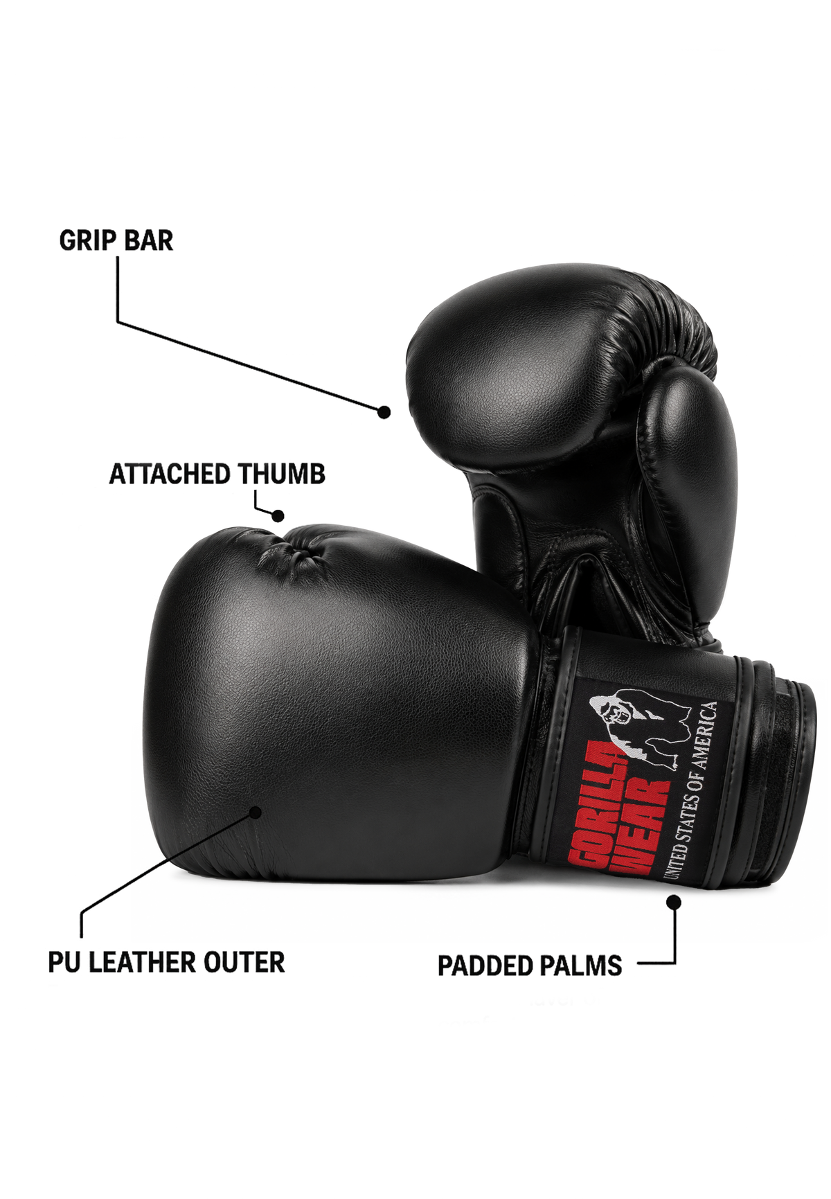 Mosby Boxing Gloves | Black