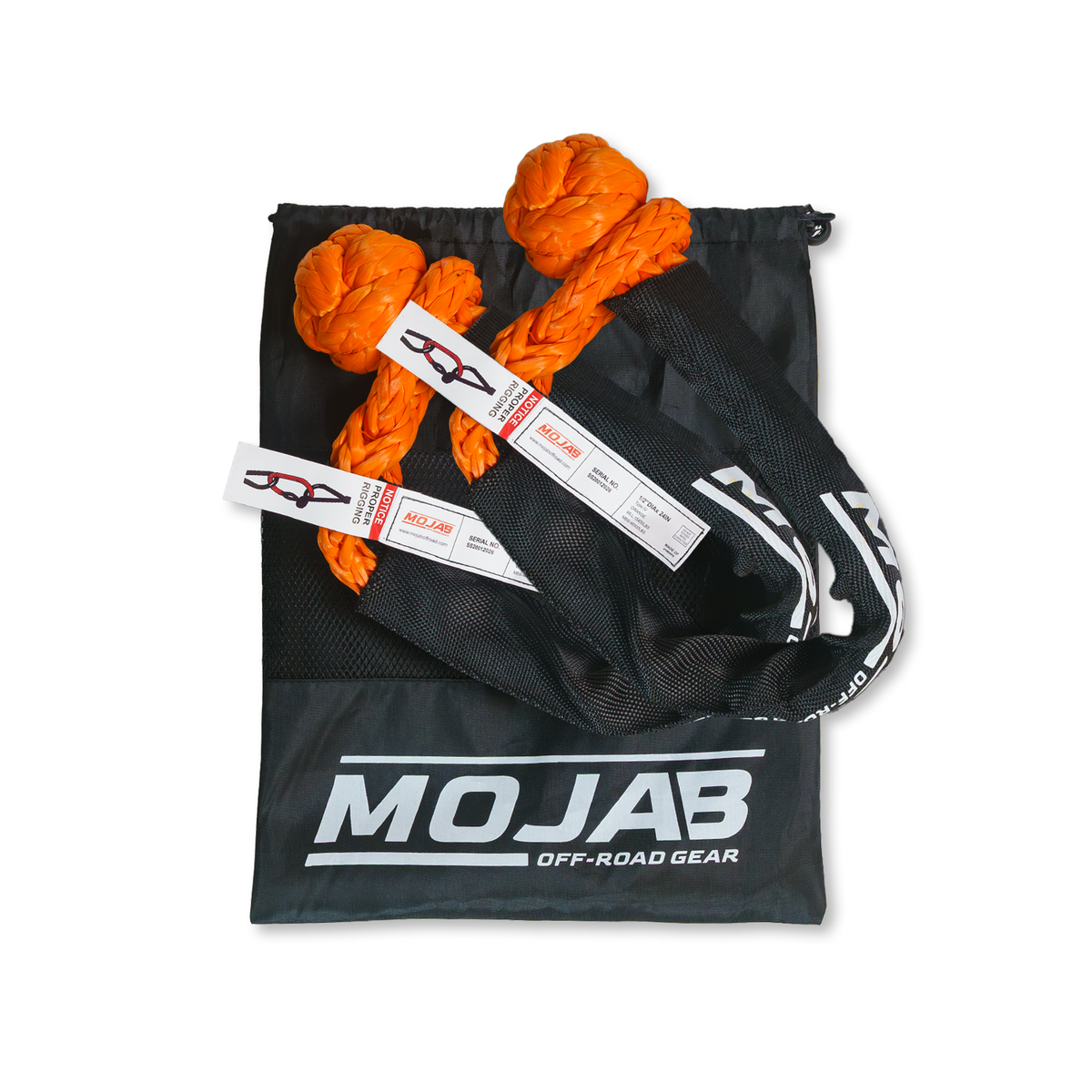 Soft Shackle 1/2'' x 24” with Sleeve and Bag (Set of 2 Shackles) | Lifetime Warranty