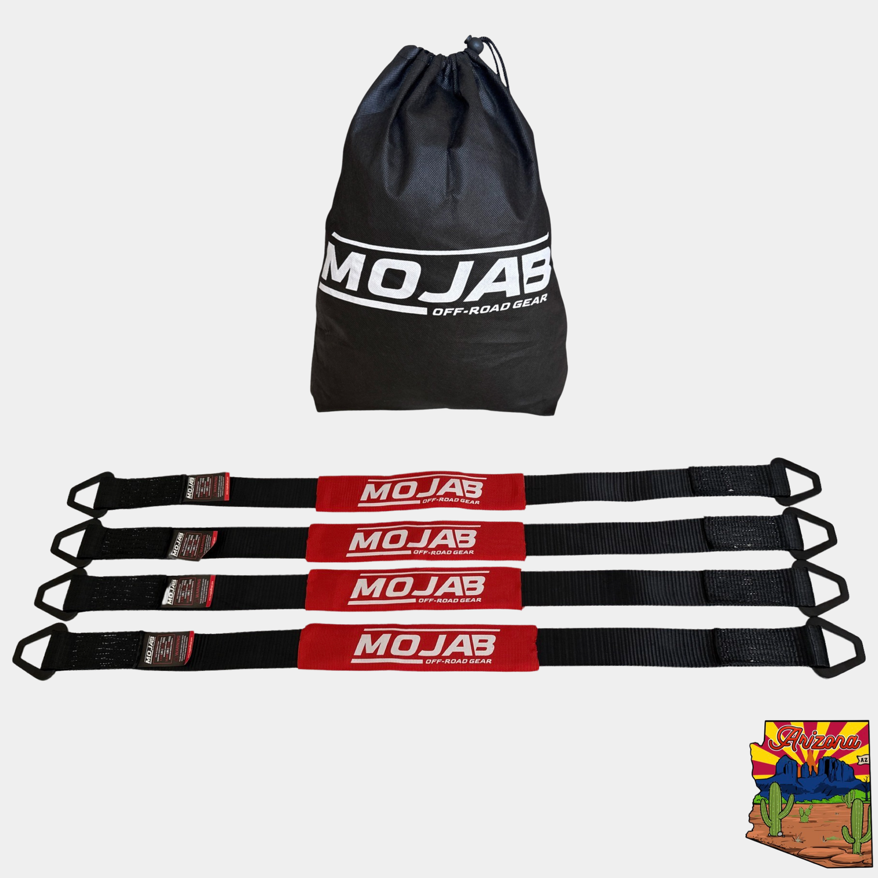 2"x 39'' Axle Tie-Down with Rings (Pack of 4) | Lifetime Warranty
