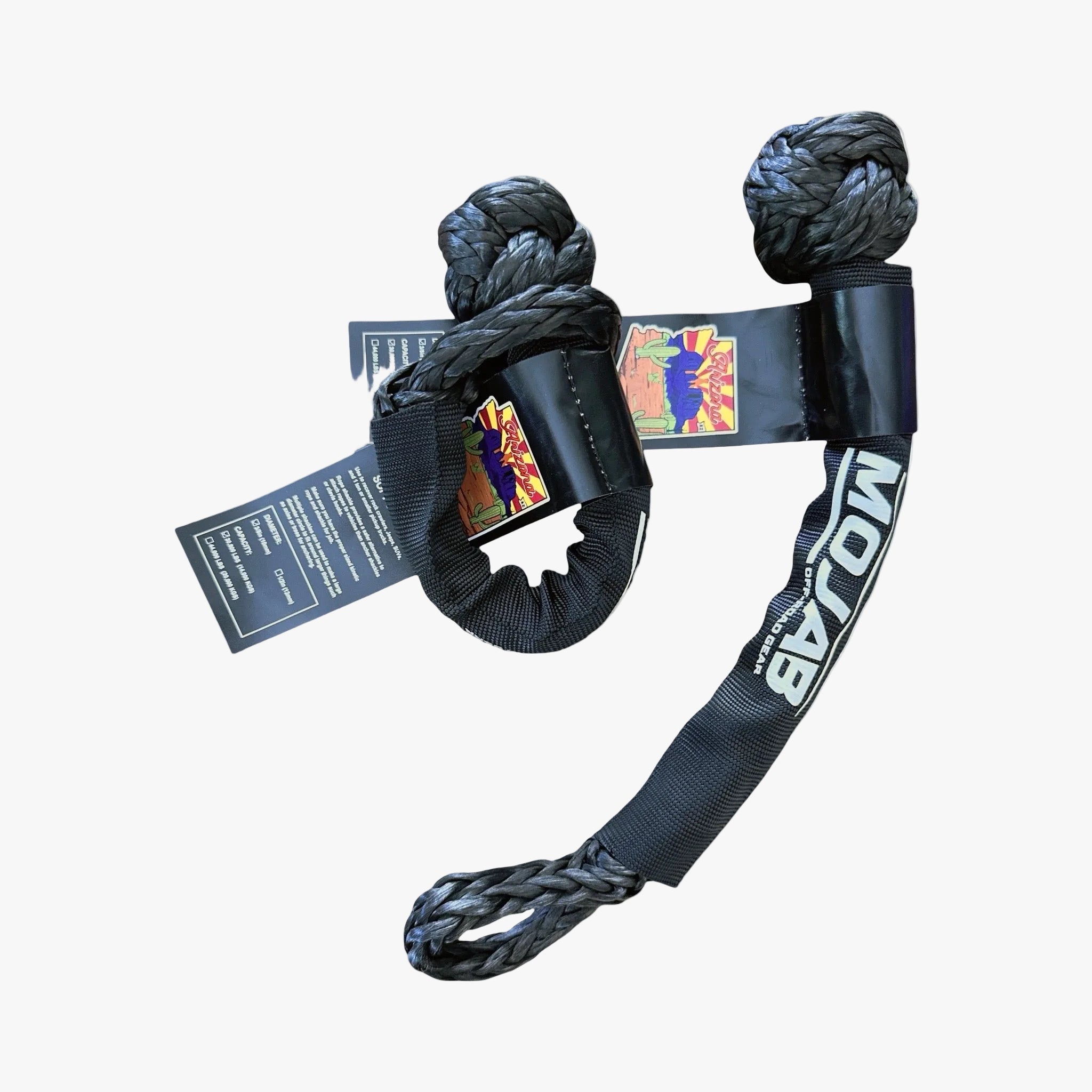 Soft Shackle 3/8’’ x 14’’ with Sleeve (Set of 2) | Lifetime Warranty