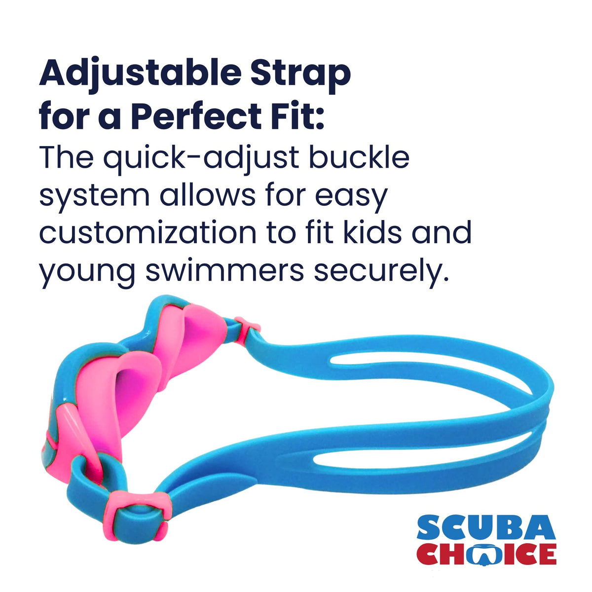 Palantic Jr. Silicone Swim Goggles | Blue/Pink