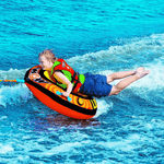 WOW Watersports Lil' Skipper 1 Person Towable with Fast Inflate and Built-In Cup Holder