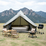 Oxford Bell Tent 9.8’/13.1’ with Stove Jack for Family Camping