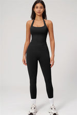The Empower Halter Crop Top Leggings 2-Piece Set