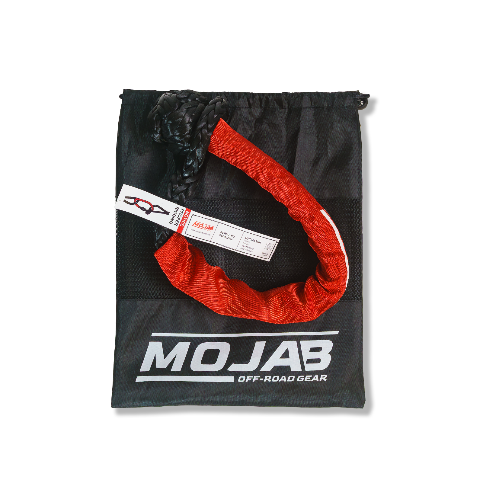 Soft Shackle 1/2'' x 24” with Sleeve and Bag (Lifetime Warranty)