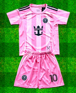 New Pink Lionel Messi Home Kids Soccer Jersey Pink (Set of 2) | Toddler & Youth