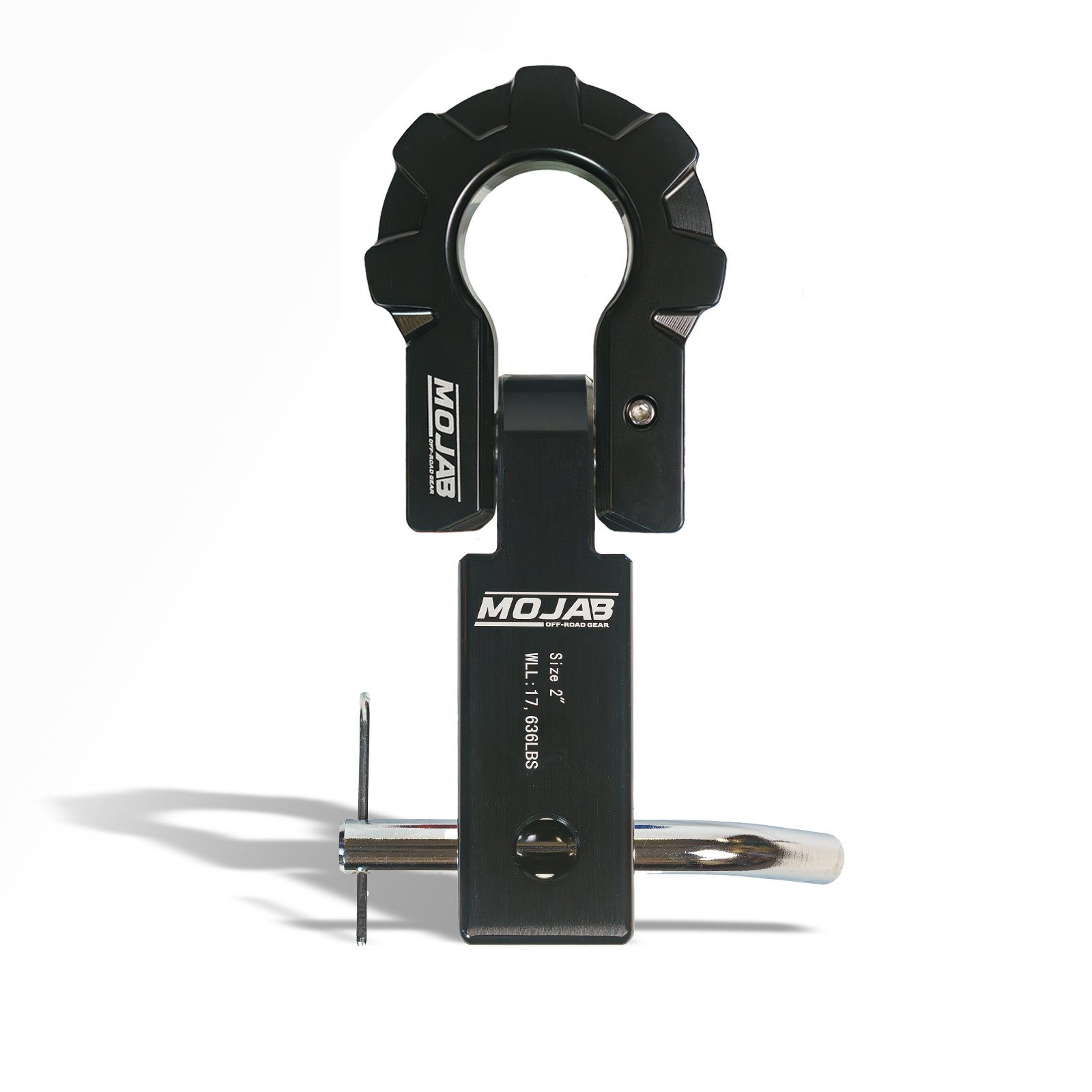 2” Aluminum Hitch Receiver with Aluminum D-Shackle 9T-Ceramic Coated (Lifetime Warranty)