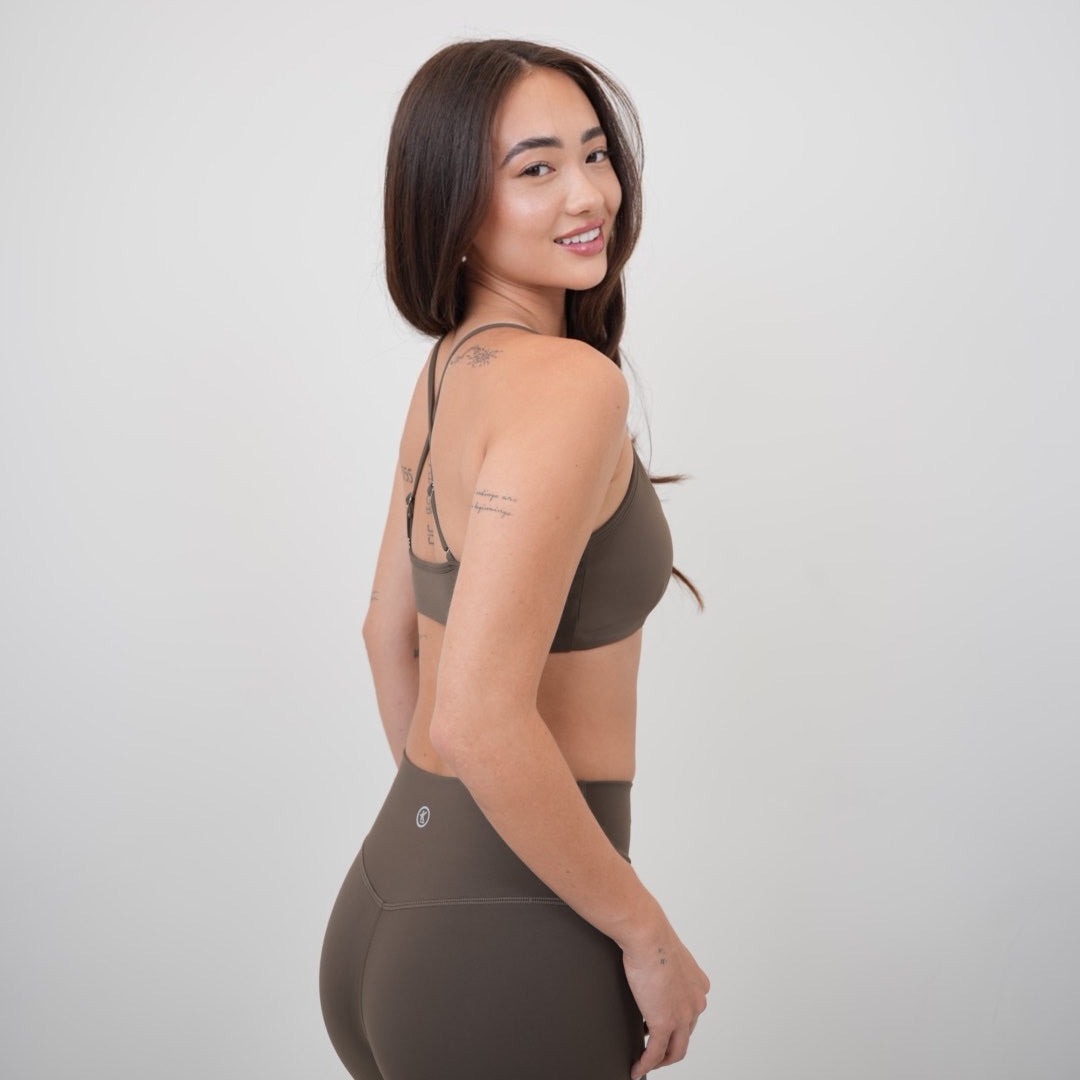 My Time Is Divine Brown Cross-Back Butter Soft Bra