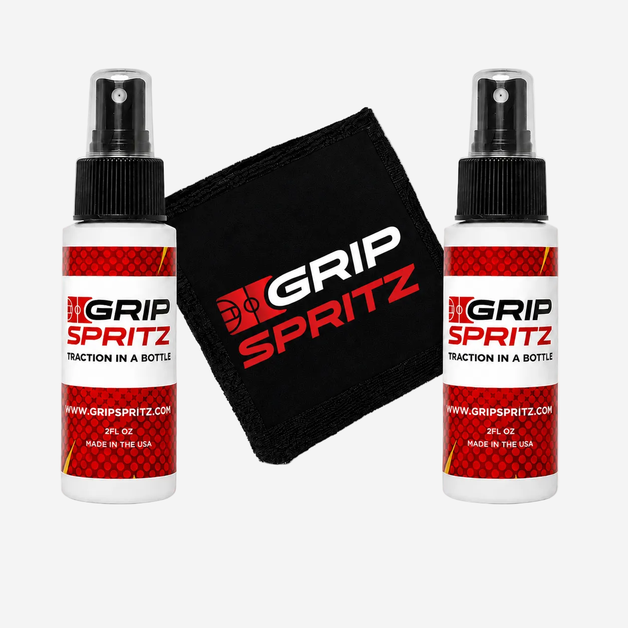 Grip Spritz Basketball Shoe Grip Spray Year Round Bundle | 2 Bottles + Spritz Mitt