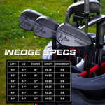 Ase BLACKOUT 3-Piece Wedge Set (52, 56, 60)