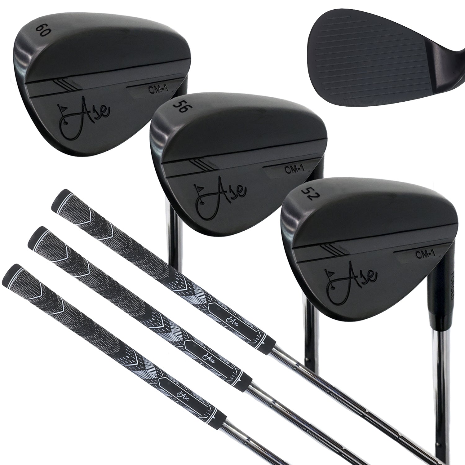 Ase BLACKOUT 3-Piece Wedge Set (52, 56, 60)
