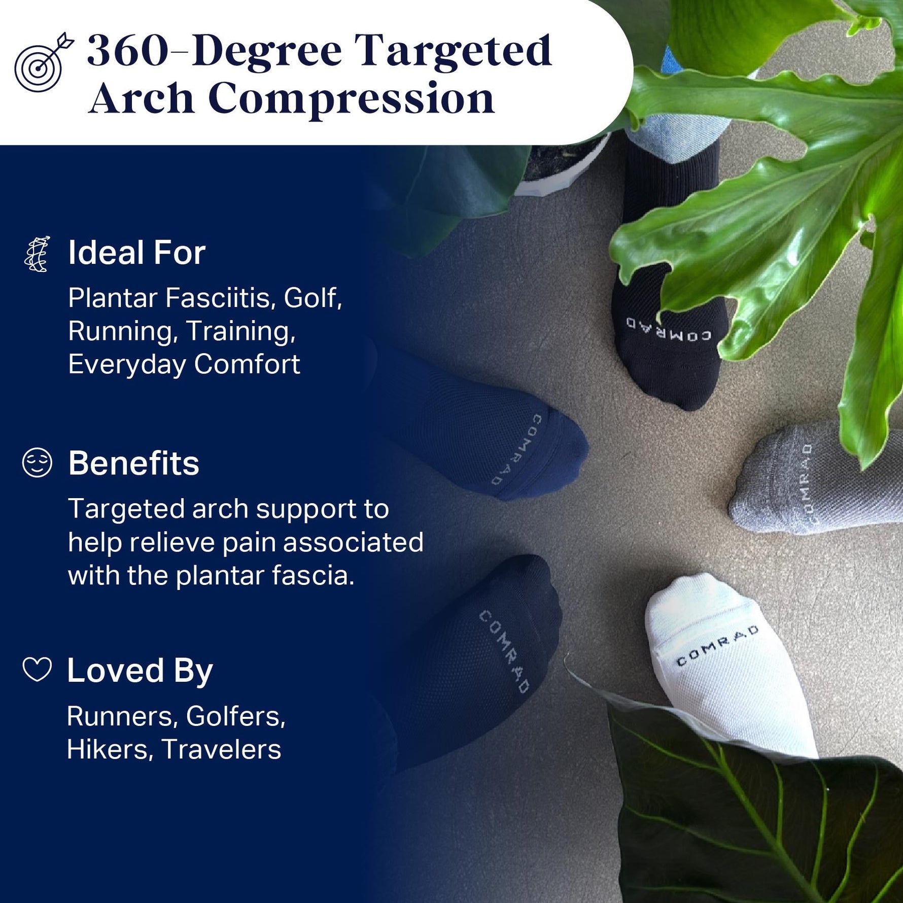 Ankle Compression Socks | 3-Pack