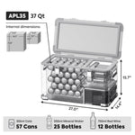 APL35 Dual Zone Aluminum Fridge Refrigerator| ICECO | 35 LT