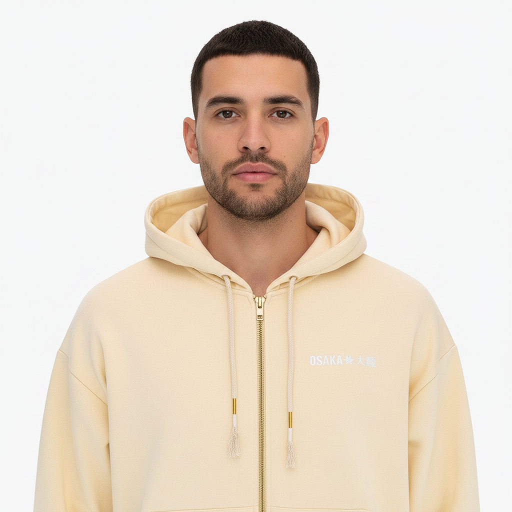 Osaka Men Full Zip Hoodie | Washi