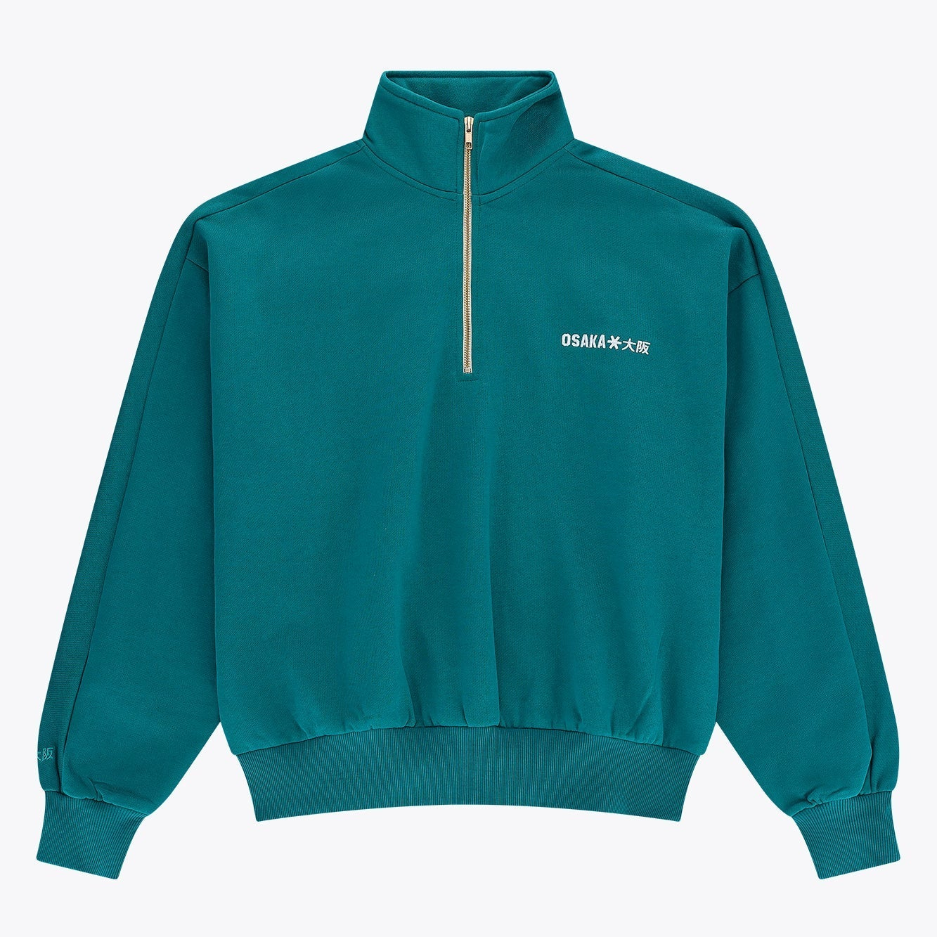 Osaka Men Half Zip Sweater | Transformative Teal
