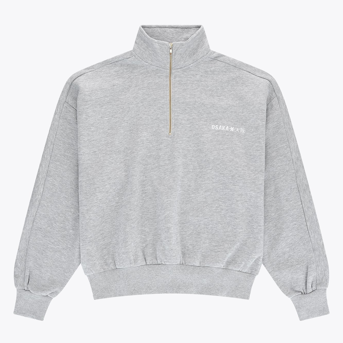 Osaka Men Half Zip Sweater | Heather Grey