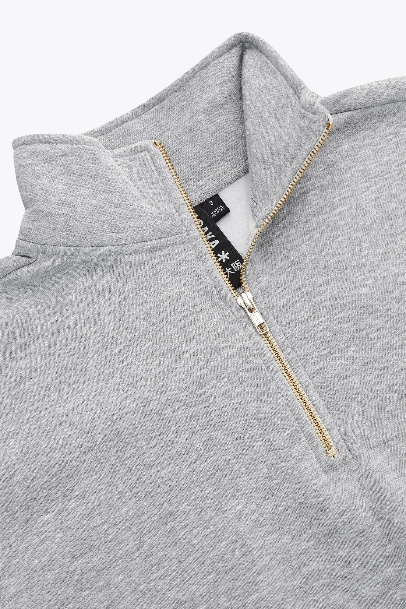 Osaka Men Half Zip Sweater | Heather Grey