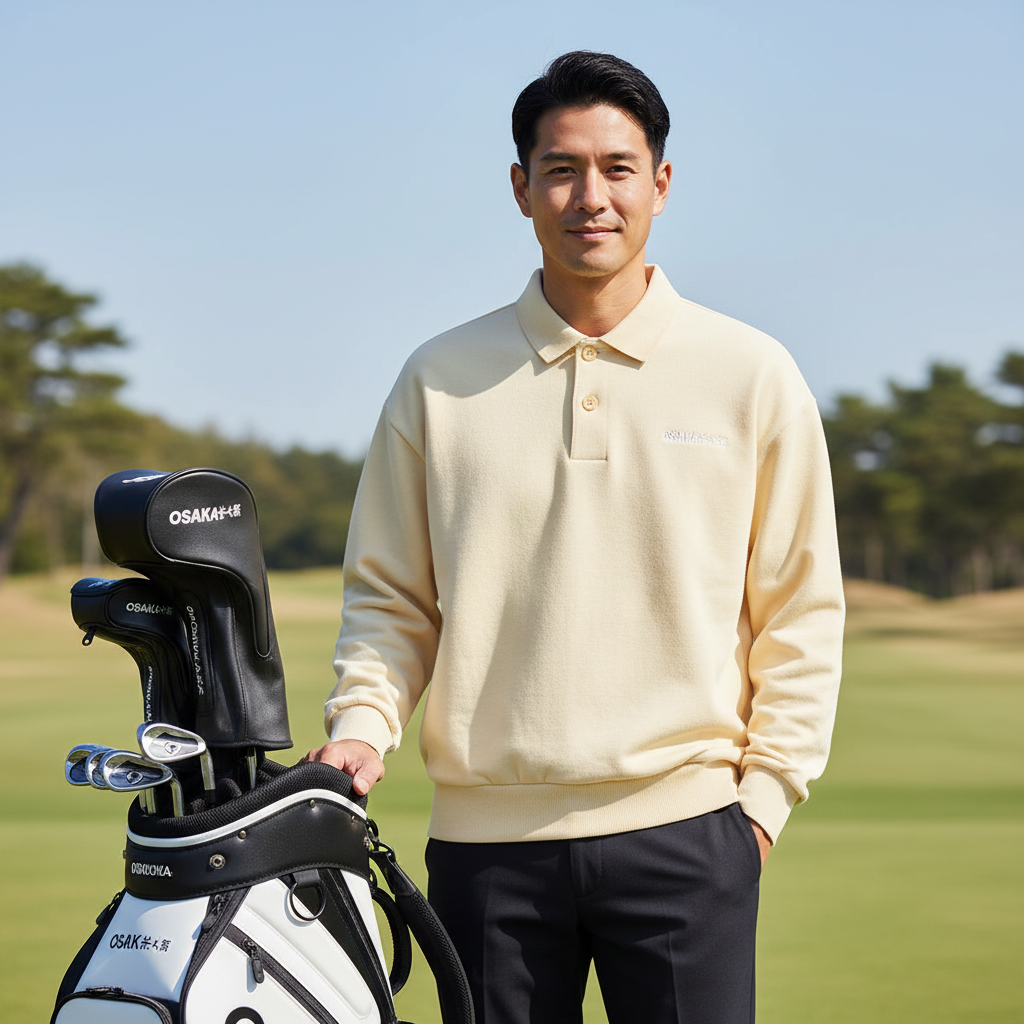Osaka Men Polo Sweater | Washi