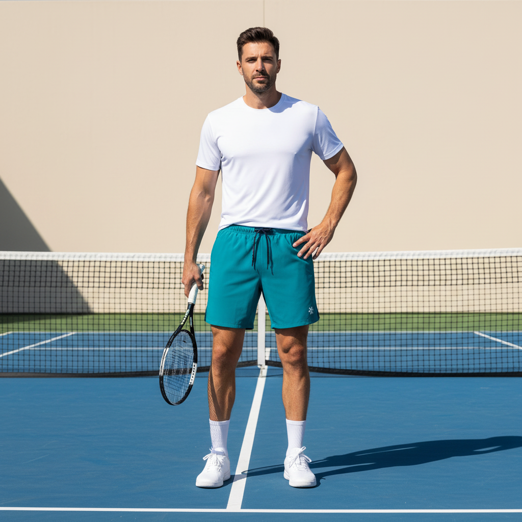 Osaka Men Court Short 7" | Transformative Teal