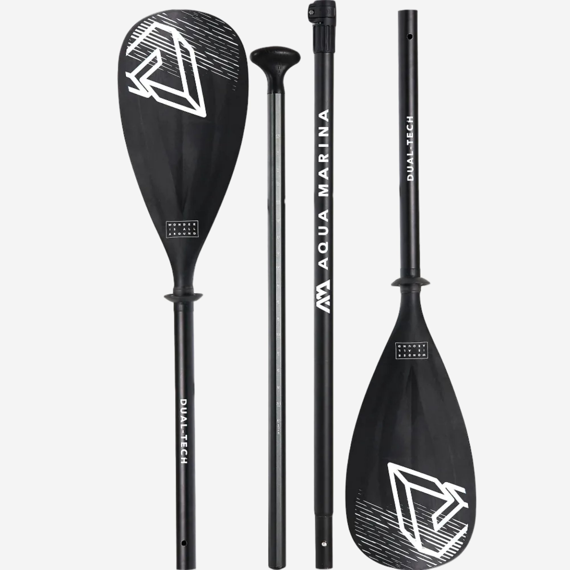 Aqua Marina DUAL-TECH 2-in-I Aluminum iSUP & Kayak Paddle (3-4 sections)