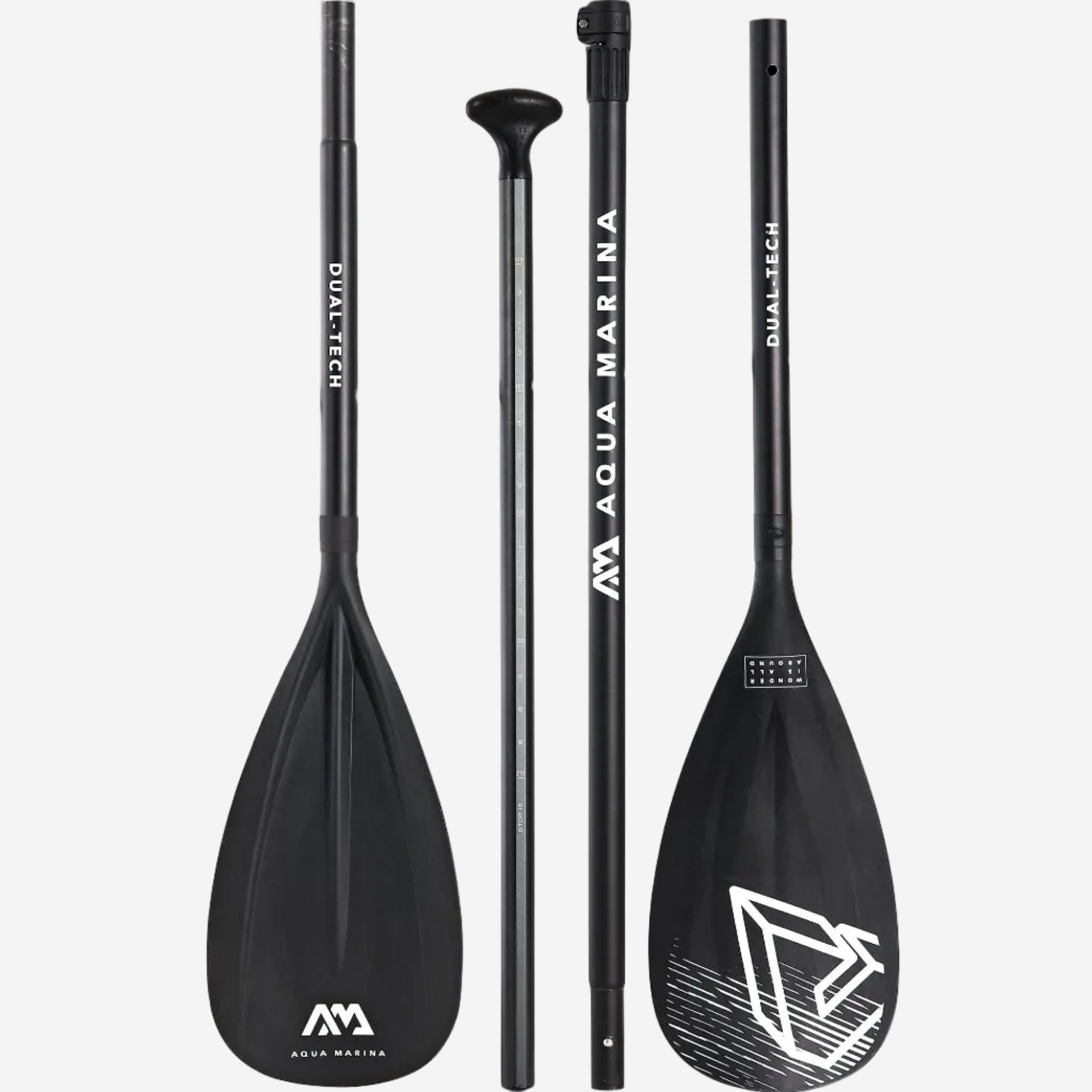 Aqua Marina DUAL-TECH 2-in-I Aluminum iSUP & Kayak Paddle (3-4 sections)
