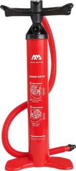 Aqua Marina LIQUID AIR V2 Double Action High Pressure Hand Pump for iSUP Paddle Board (2.6L+2.6L)