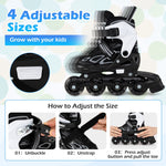 Babyjoy Adjustable Kids' (Ages 5-14) Inline Skates